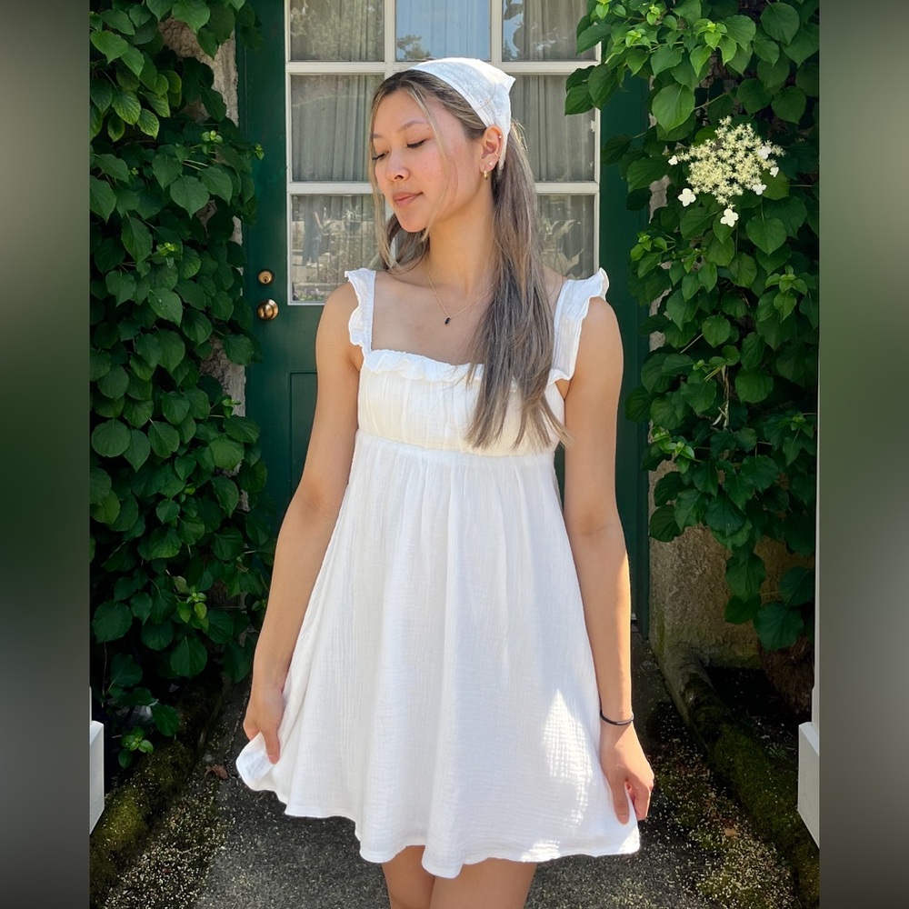 Princess Polly White Cap Sleeve Mini Dress